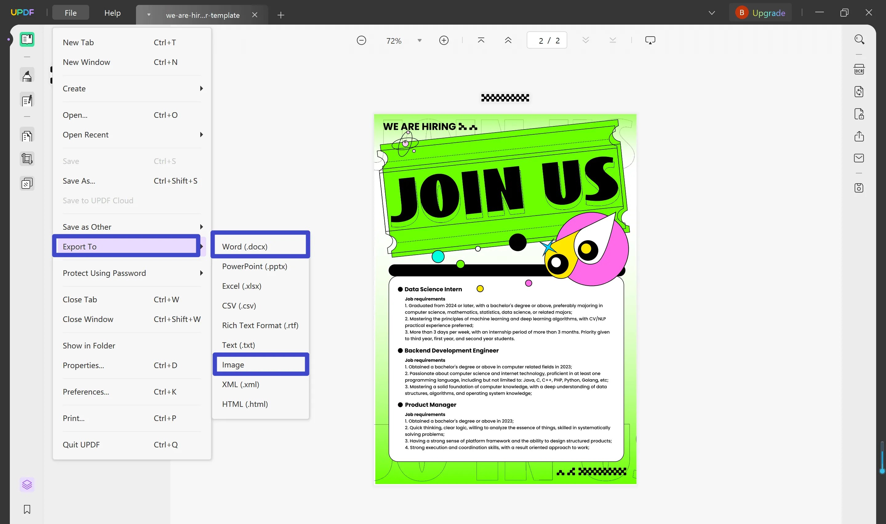 How to a Poster in Word [With Templates] UPDF