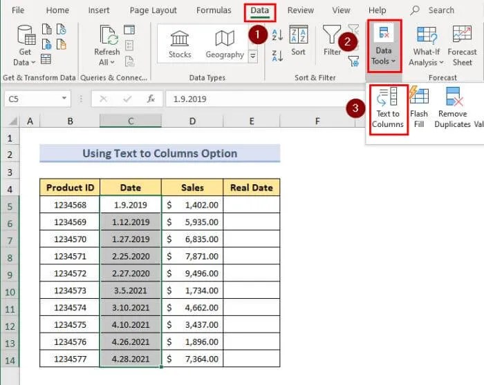 Convert Text to Date in Excel with Maintained Layout UPDF