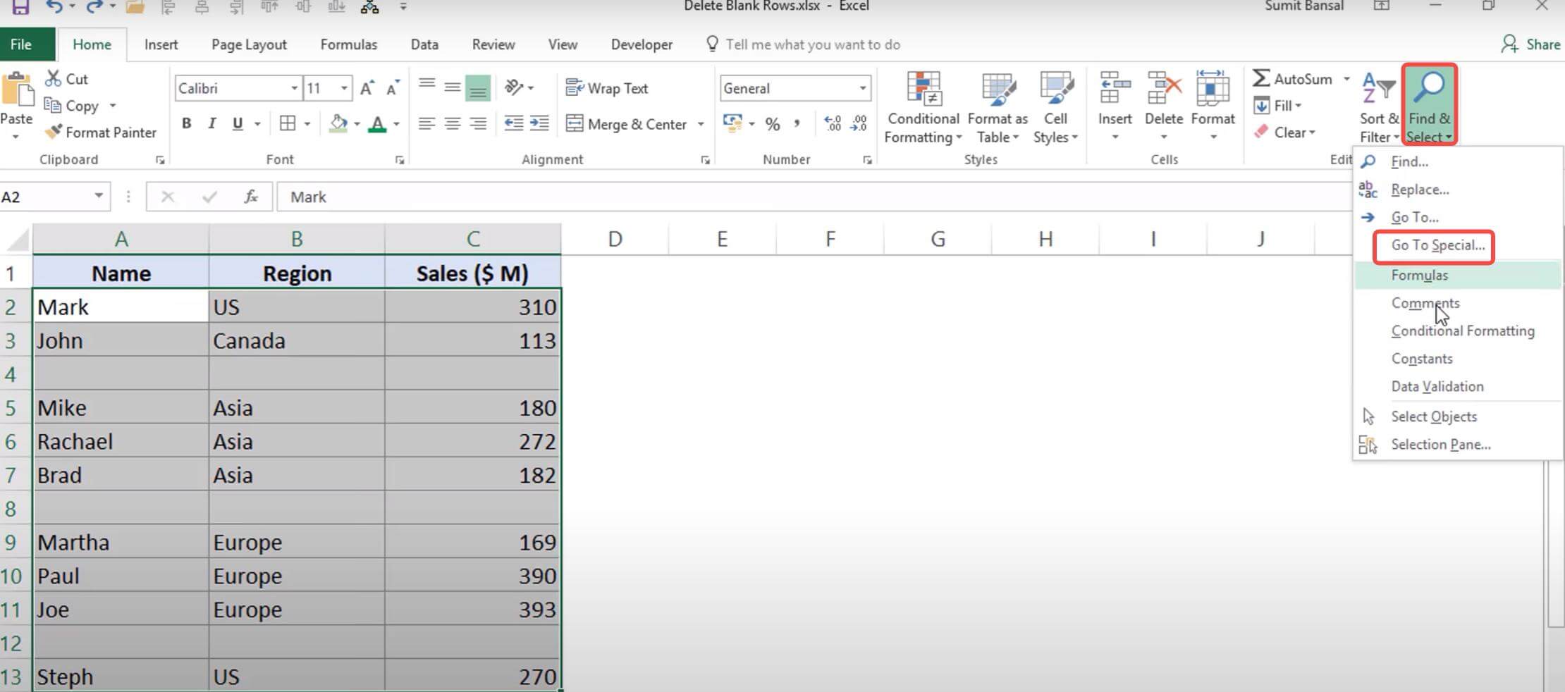 How to Remove Blank Rows in Excel The Top 8 Ways UPDF