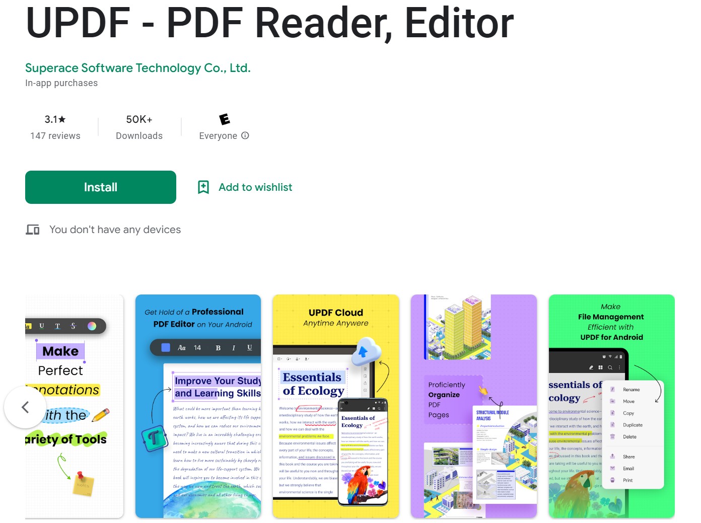 Top Picks 5 Best Free PDF Readers for Android Device UPDF