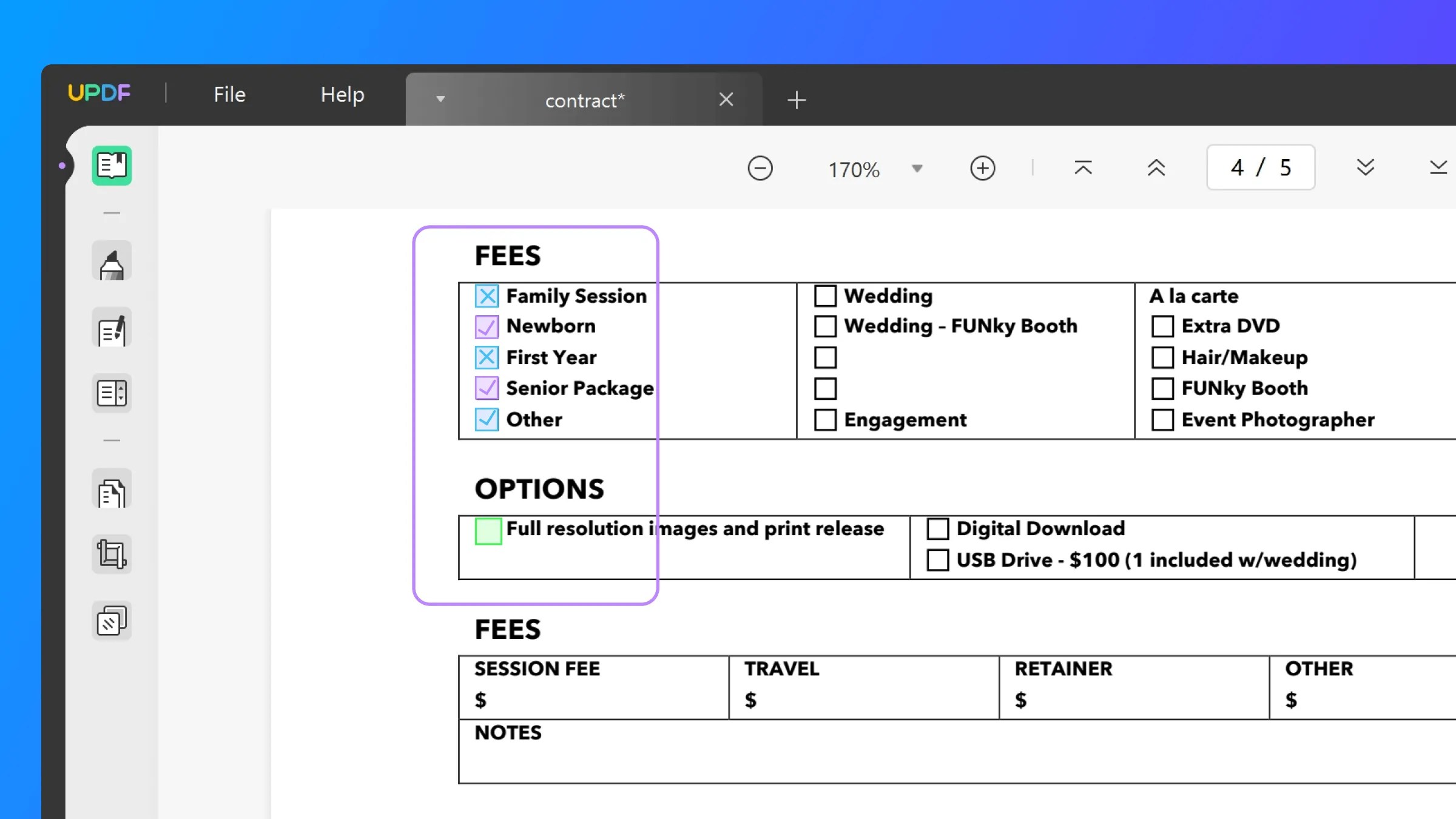 Create & Fill out PDF Forms on Windows with UPDF User Guide