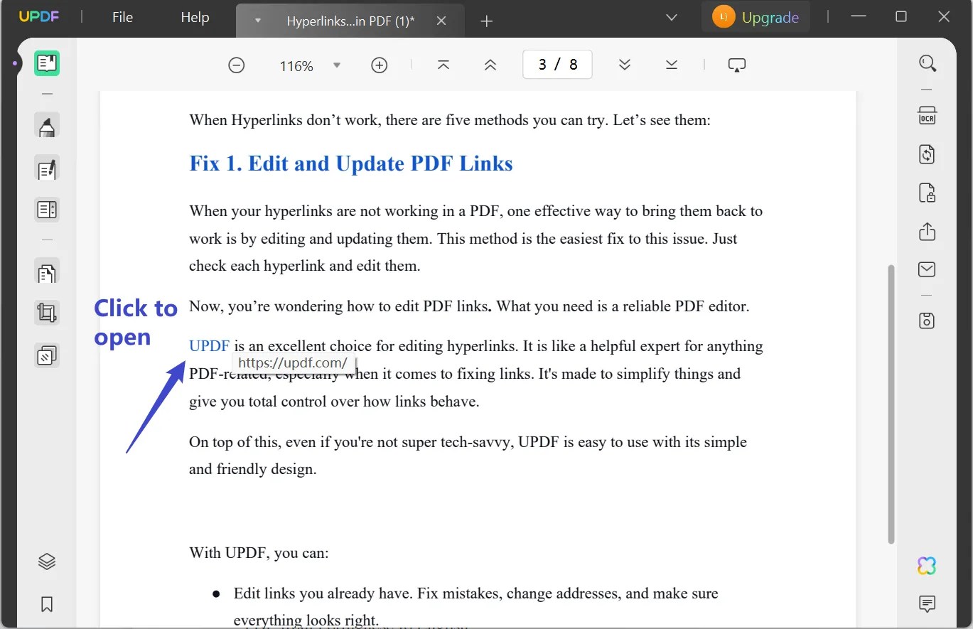 Word to PDF Hyperlinks Not Working? 100 Fixed! UPDF