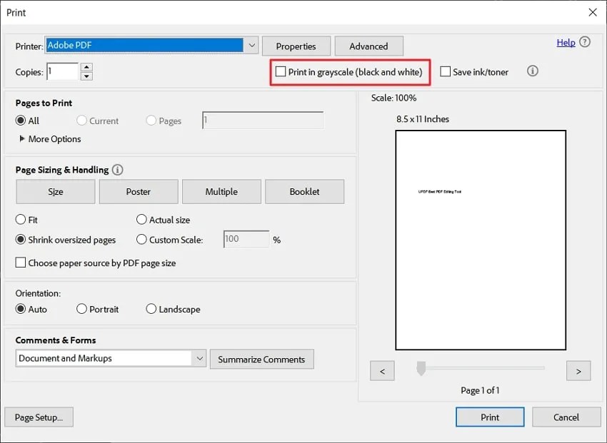 How to Convert Color PDF to Black and White (Grayscale) UPDF