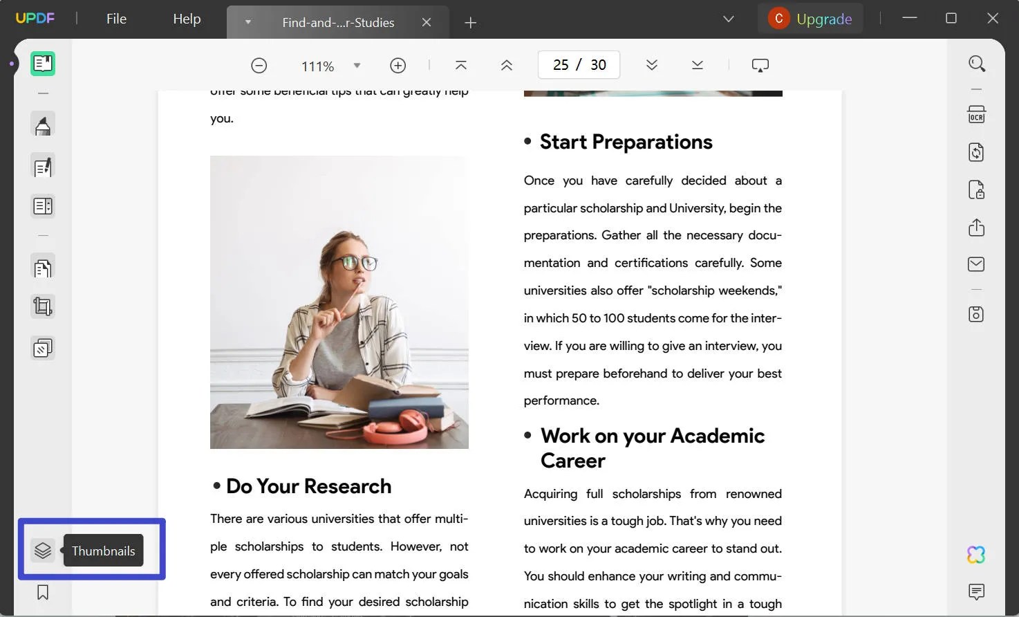 What is PDF Thumbnail and How to Use? UPDF