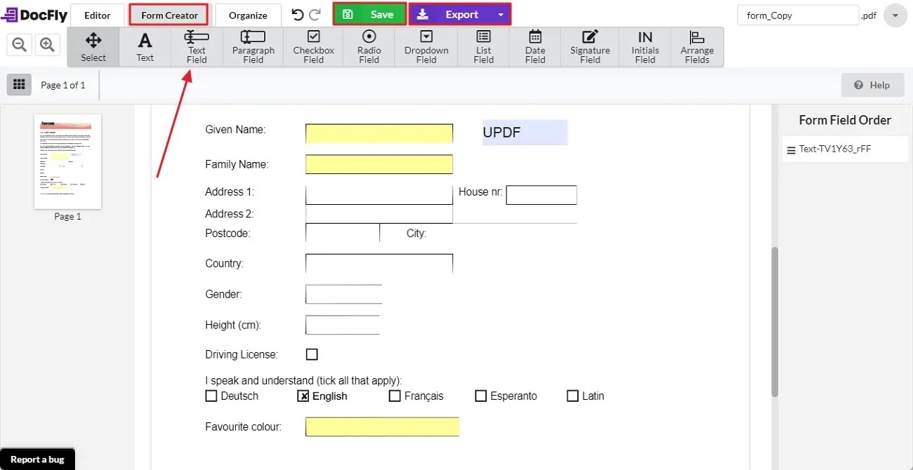 [Solved] How to Make a Fillable PDF Form Without Acrobat UPDF