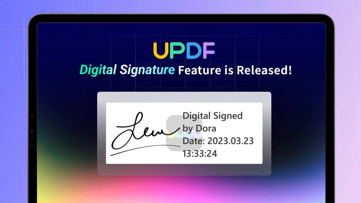 Digital Signature is Available on UPDF for Windows UPDF