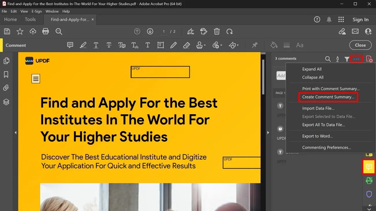 How to Export Comments from PDF to Excel in 3 Ways UPDF