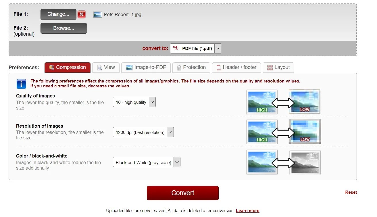 Convert JPG/JPEG/PNG Images to Black and White PDF UPDF