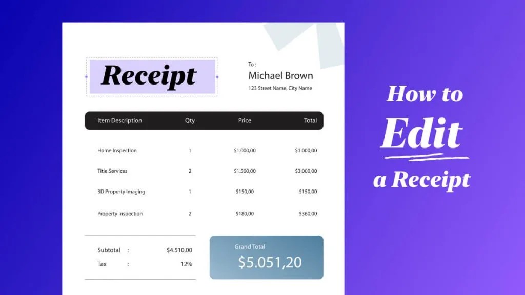 Wondering How to Edit a Receipt? Find Your Answer Here UPDF