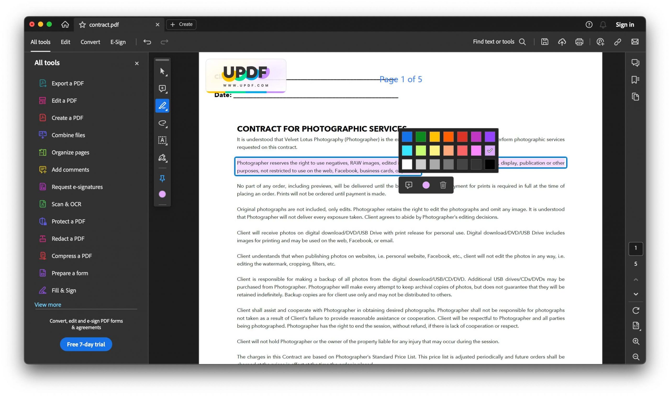 How to Change Highlight Color in Adobe? In Few Steps UPDF