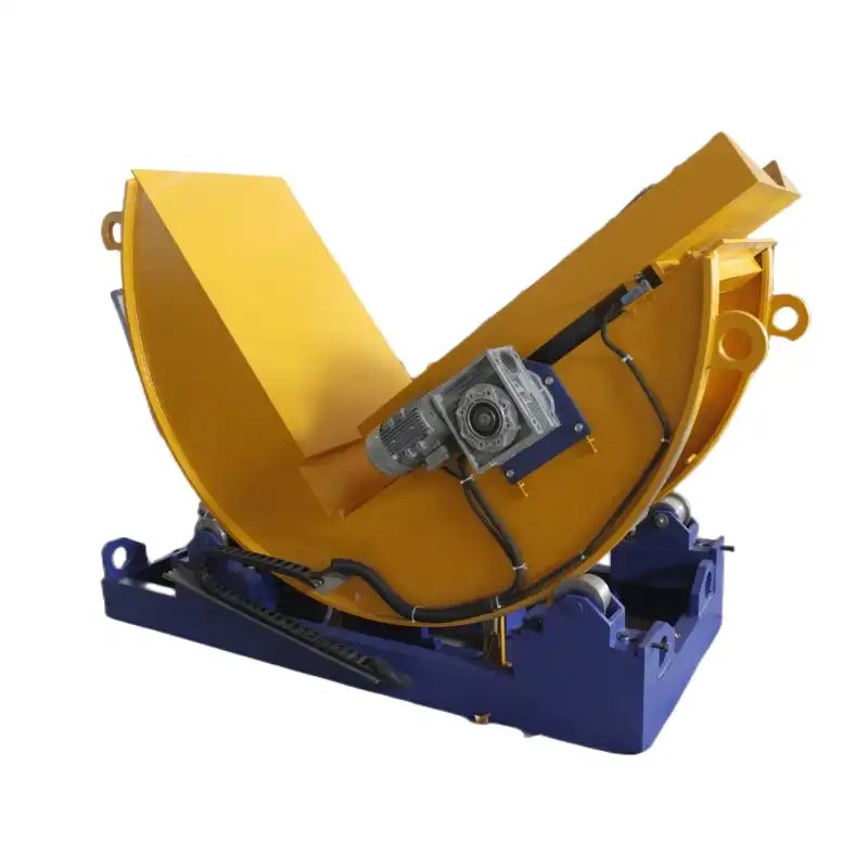 hydraulic upender with sliding table coil upender