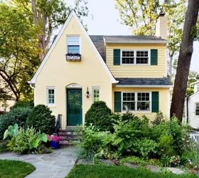 Yellow House Green Shutters What Color Door Carrow Pristromer