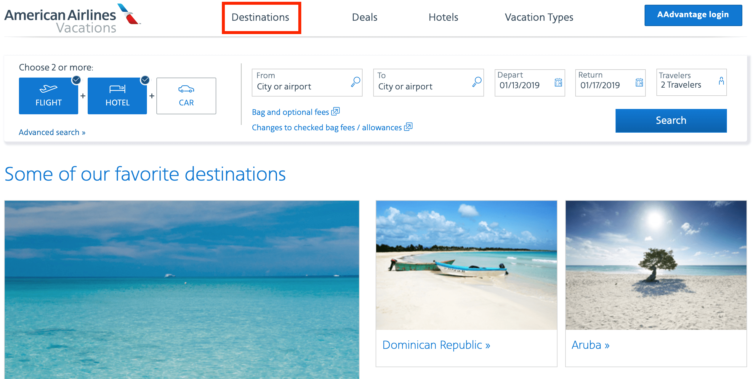 The Ultimate Guide To Booking with American Airlines Vacations [2021]