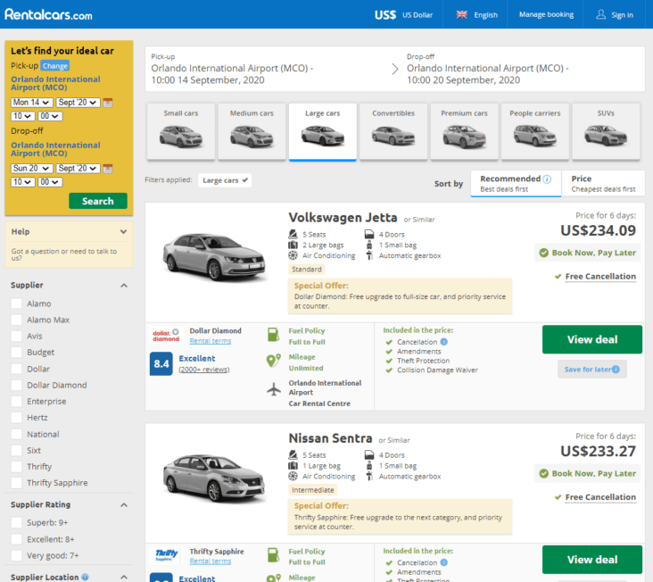 car rental orlando airport priceline luigikillean