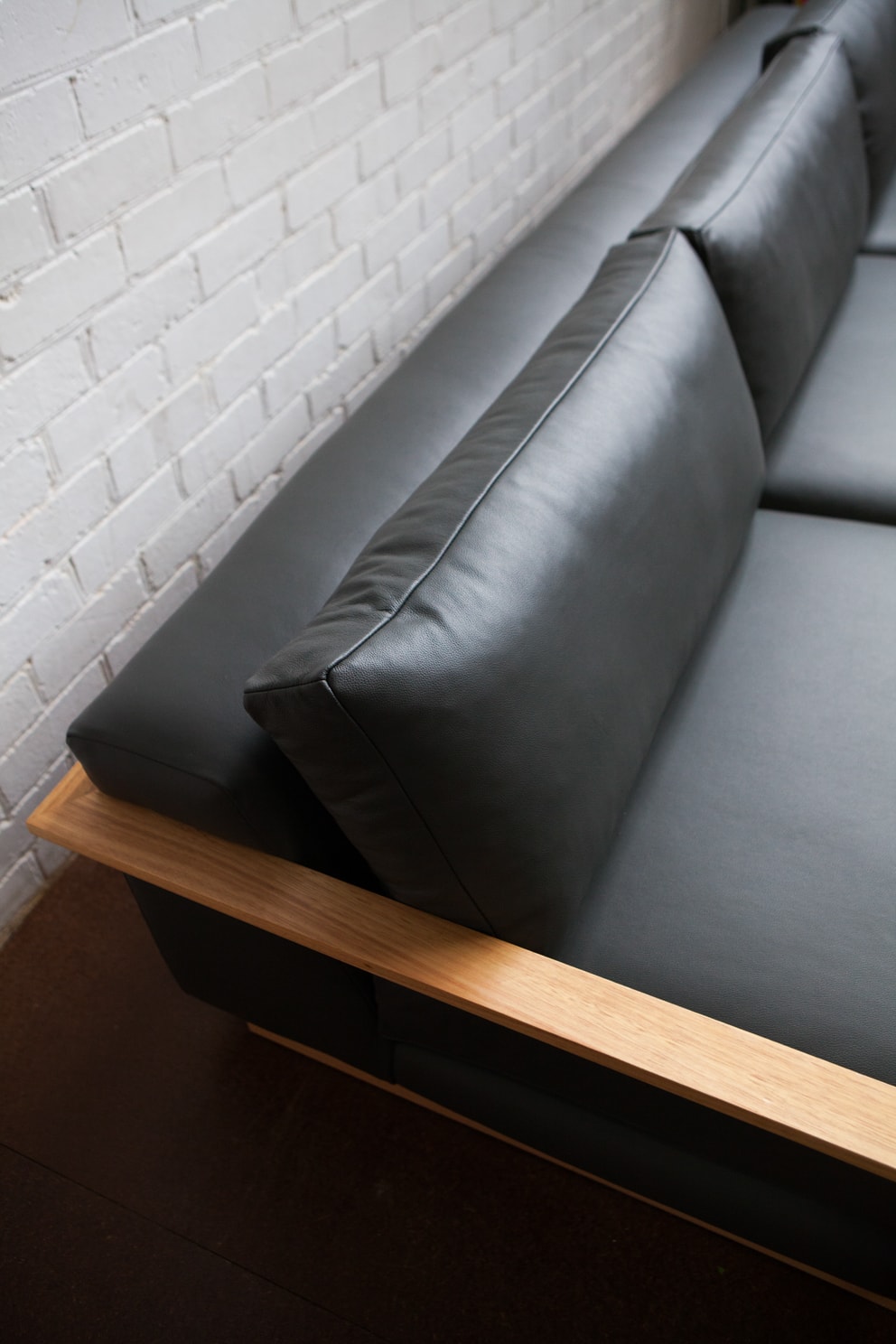 Custom Leather Couch Upholstered Adelaide