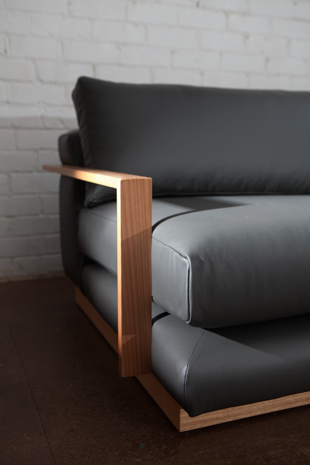 Custom Leather Couch Upholstered Adelaide