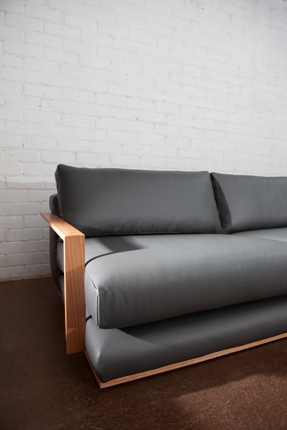 Custom Leather Couch Upholstered Adelaide