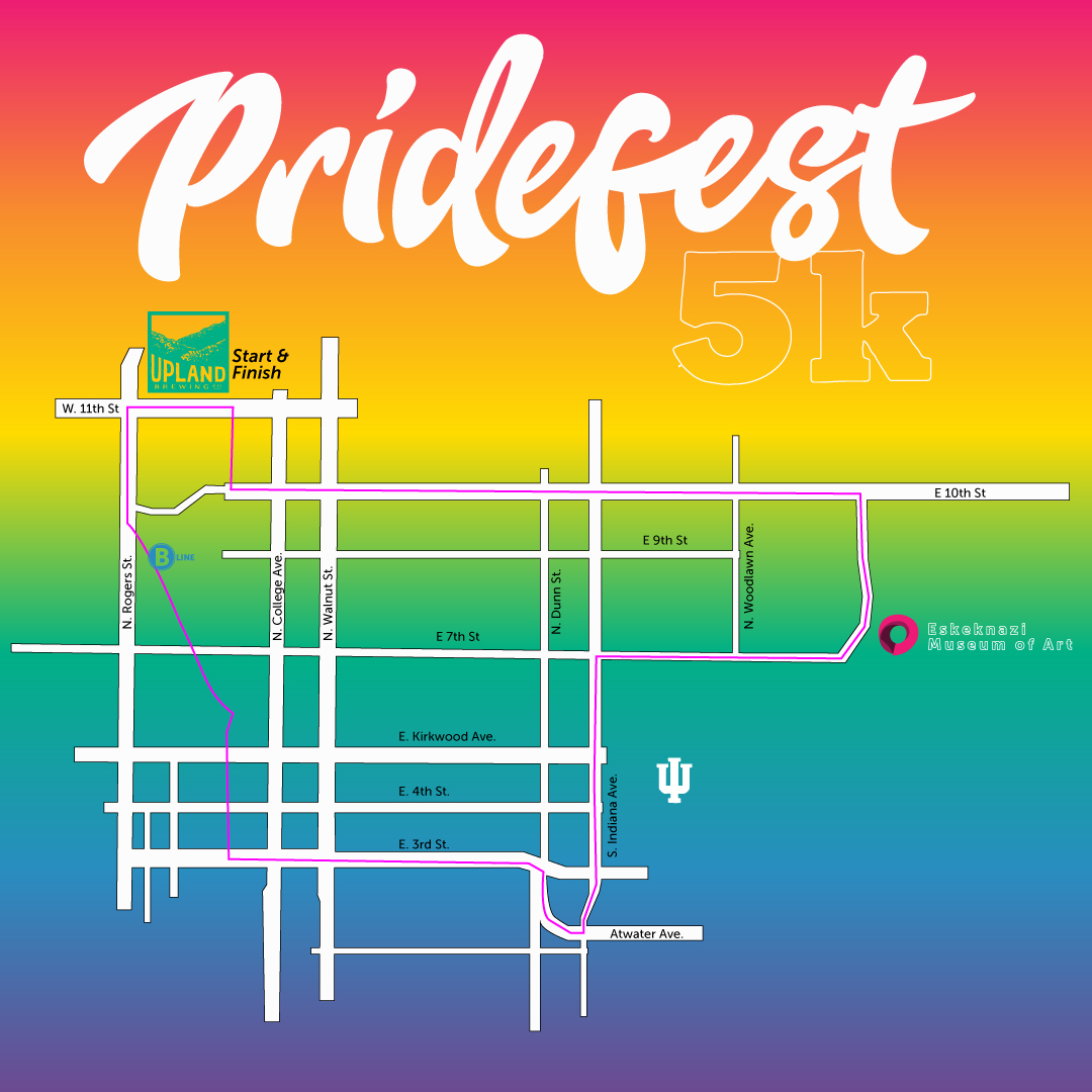 Bloomington Pride Virtual 5k Upland Brewing Co.