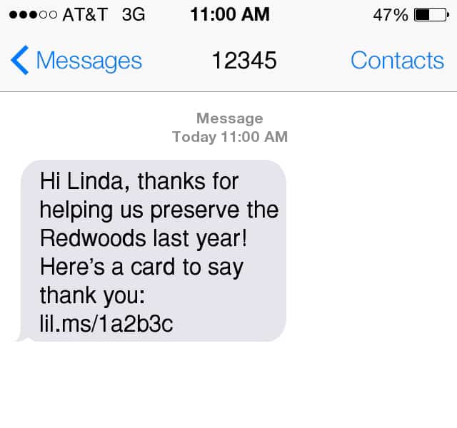 Sample Timeline for End of the Year Fundraising Text Messages Mobile