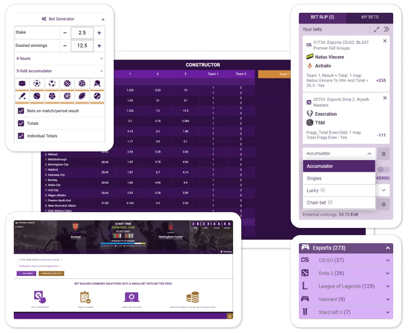 Sportsbook API seamless integration with Uplatform