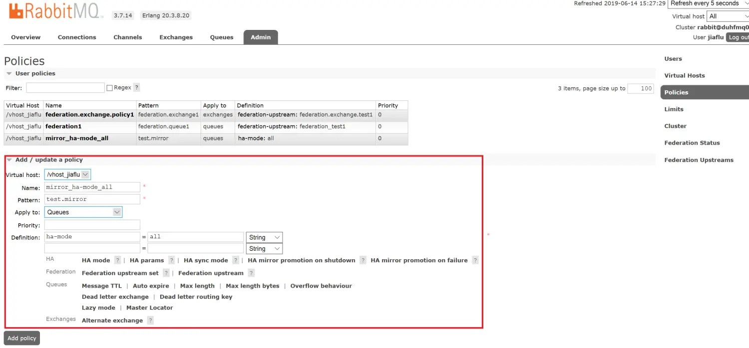 RabbitMQ 镜像队列 简书
