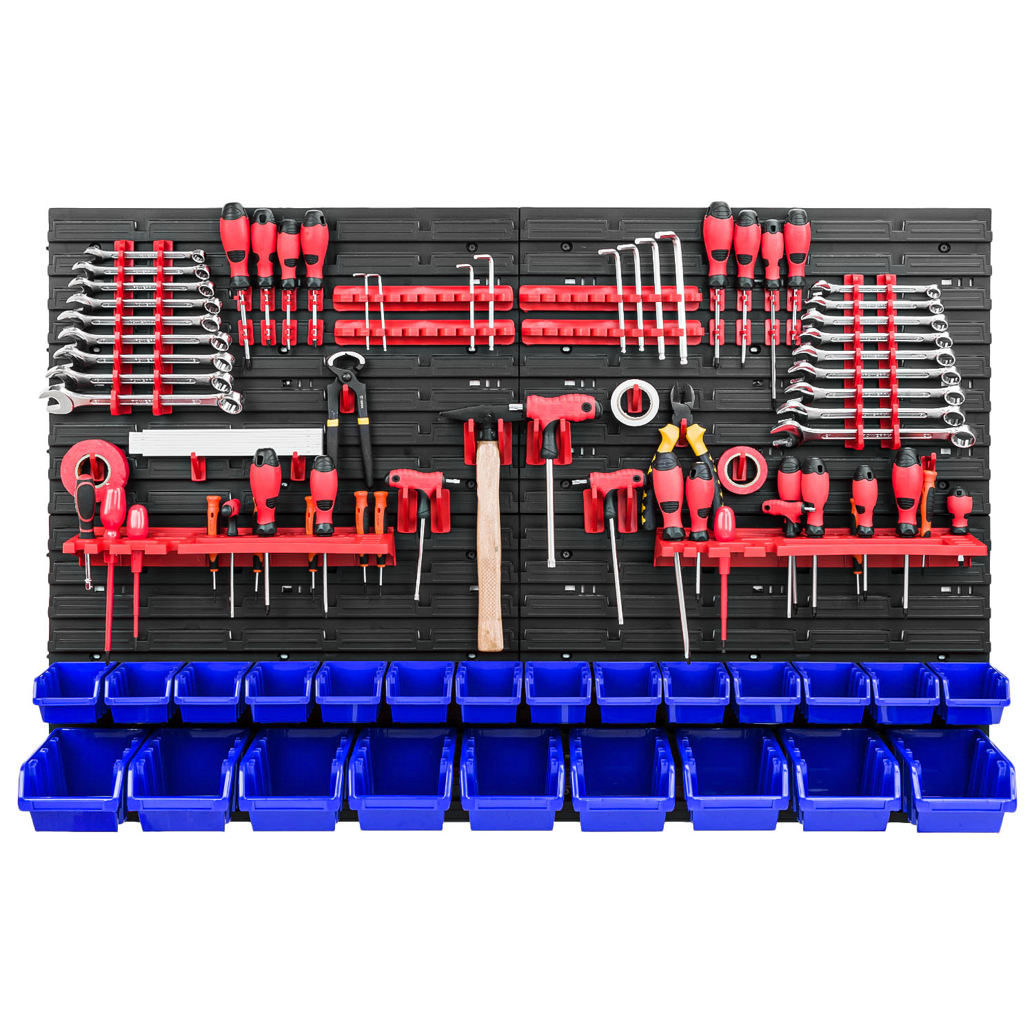 Werkzeugwand 1152 x 780 mm Lagersystem SET Werkzeughaltern und 42 Stück Boxen eBay