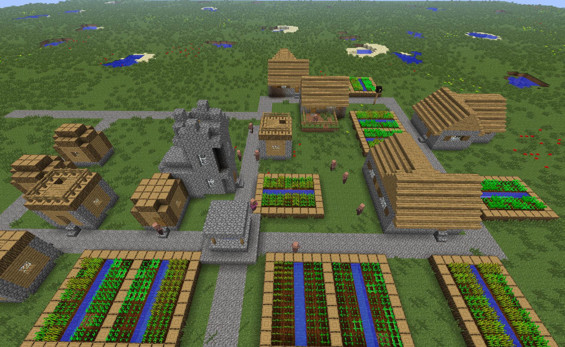 Snapshot 12w40a Les structures sur les mondes plats. FRMinecraft