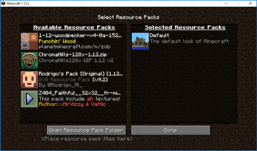 Minecraft Installer un Pack de ressources