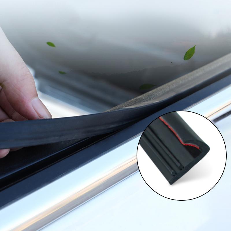 Cheap SEAMETAL Black 1M Rubber Car Window Seal Strip Car Door Window