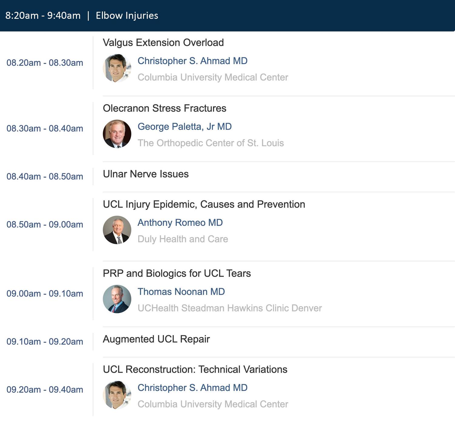 2022 Baseball Sports Medicine Live Stream Anatomy Orthobullets