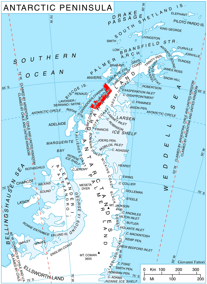 Graham Land Antarctica Map Graham Coast - Wikipedia