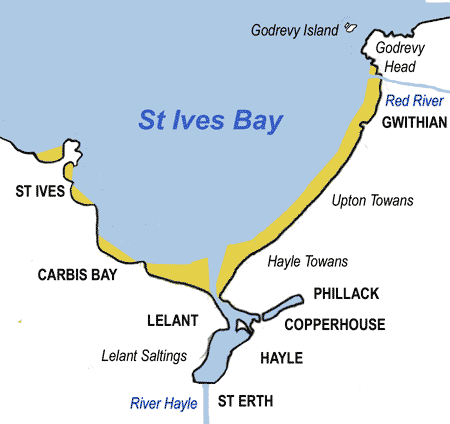 St Ives Beaches Map St Ives Bay - Wikipedia