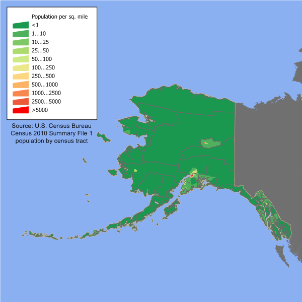 Alaska Population Graph