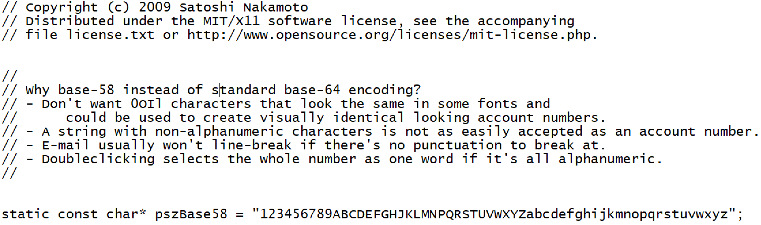 File:original Source Code Bitcoin-Version-0.1.0 File Base58.H.png - Wikimedia Commons