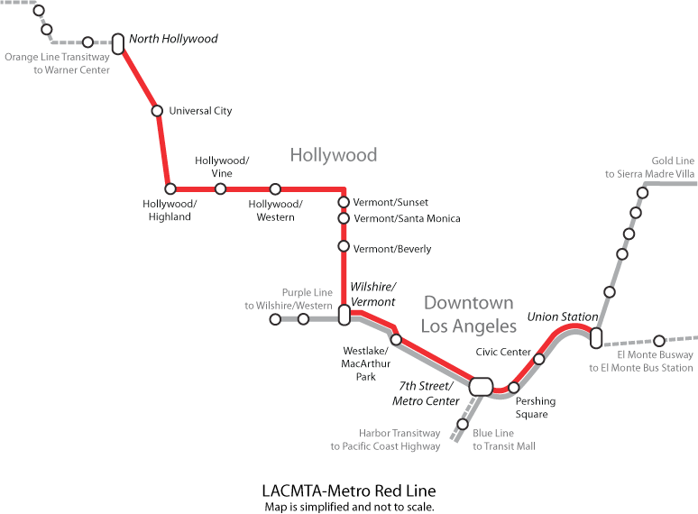Metro Red Line Route File:red Line Map.png - Wikimedia Commons