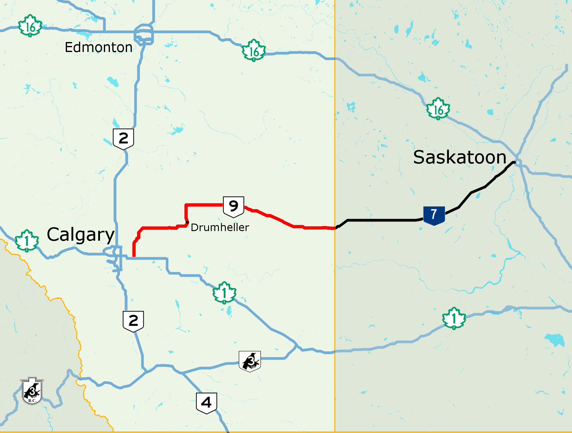 Alberta Highway Conditions Map Alberta Highway 9 - Wikipedia