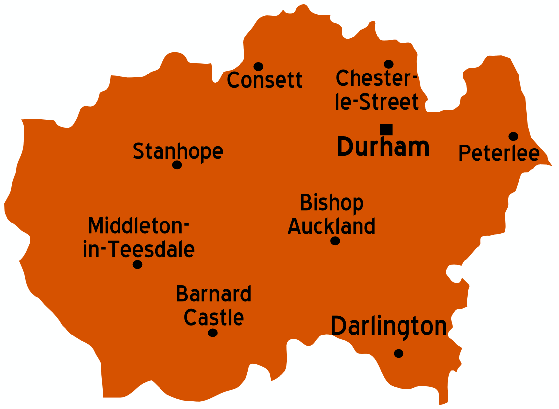 Durham County England Map County Durham – Travel Guide At Wikivoyage