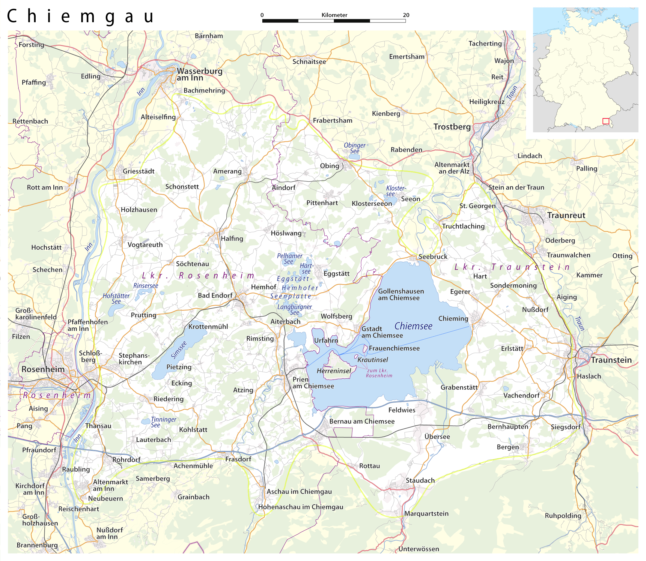 Chiemgau Karte 2021 Chiemgau Karte 2021 Deutschlandkarte 2023