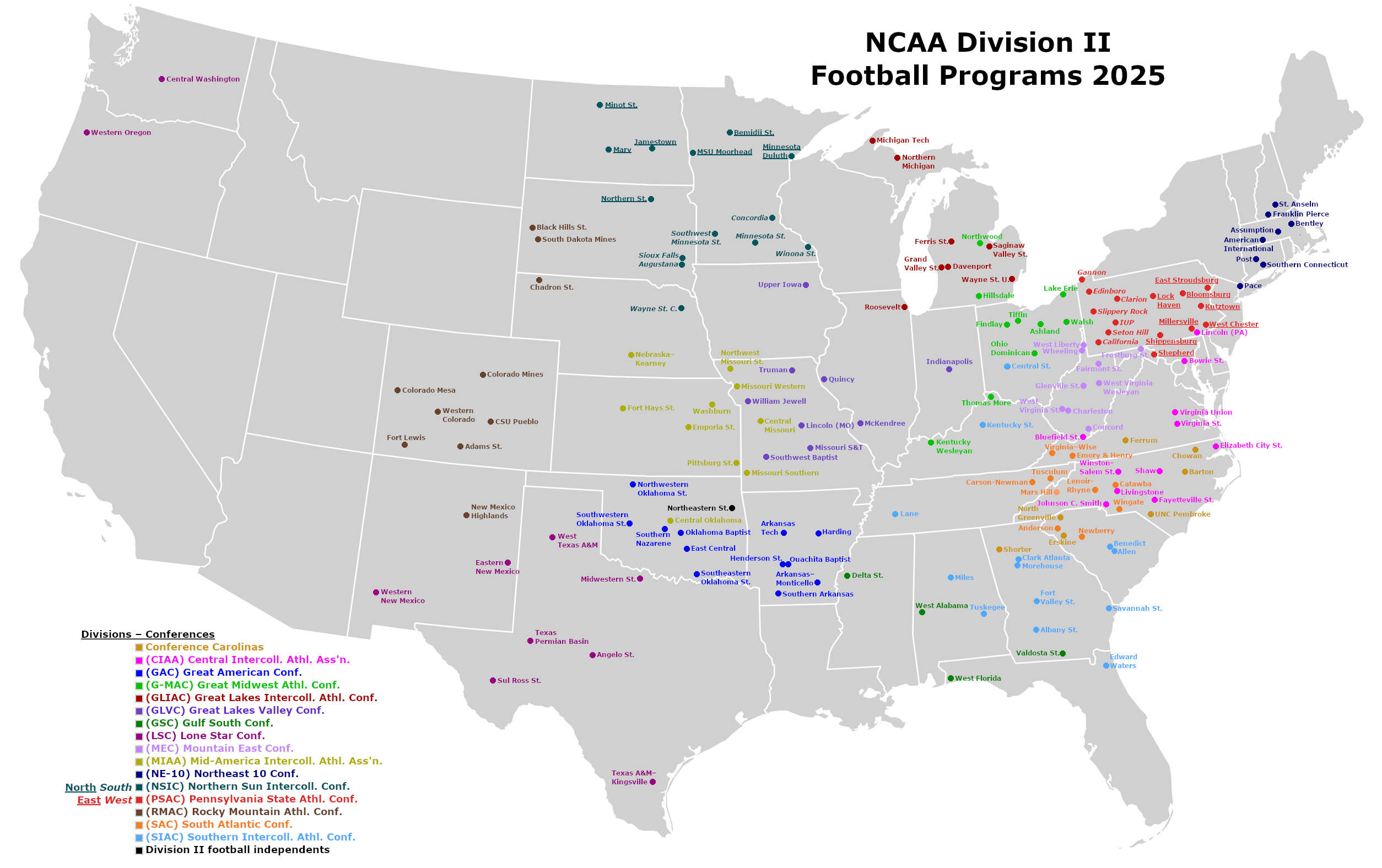 Perkins Closing List 2023 Minnesota List Of Ncaa Division Ii Football Programs - Wikipedia