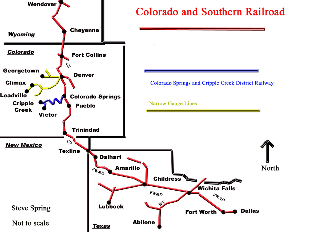 Colorado Railroad Map 2020 Colorado And Southern Railway - Wikiwand