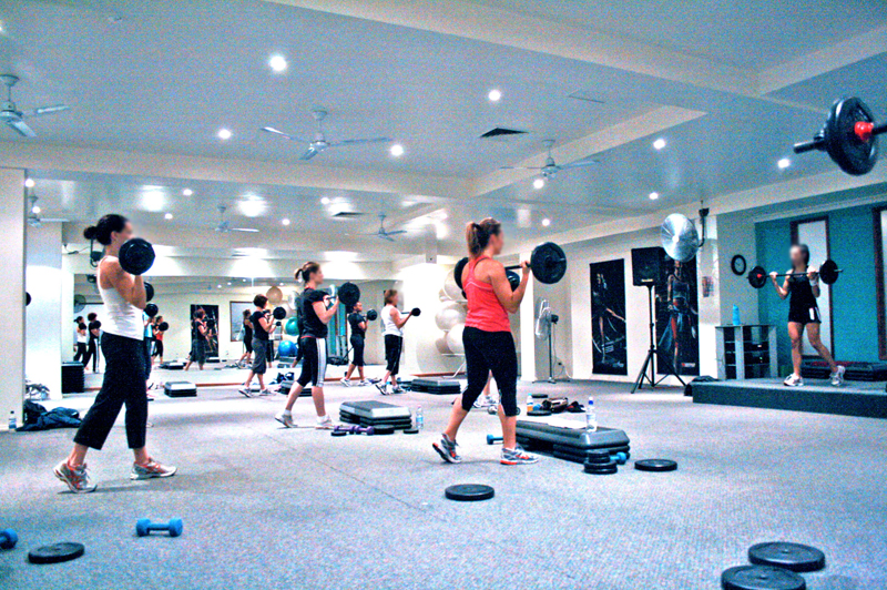 FileBarbell Group Fitness Class.JPG Wikimedia Commons