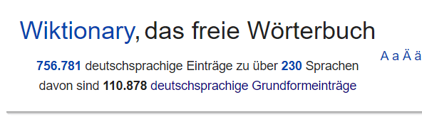 Wiktionary DiskussionHauptseite/Archiv/2019 Wiktionary