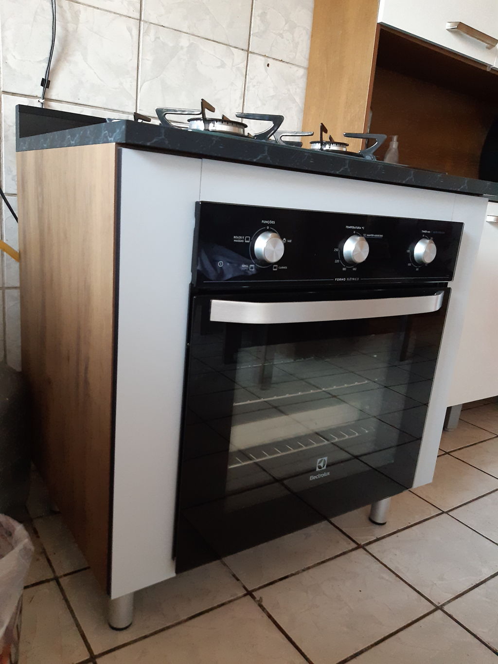 Balcão para Forno e Cooktop Bartira Rubi (exIzabel) com 4 Bocas