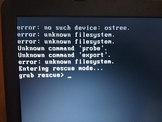 "no such device ostree" help Endless Community