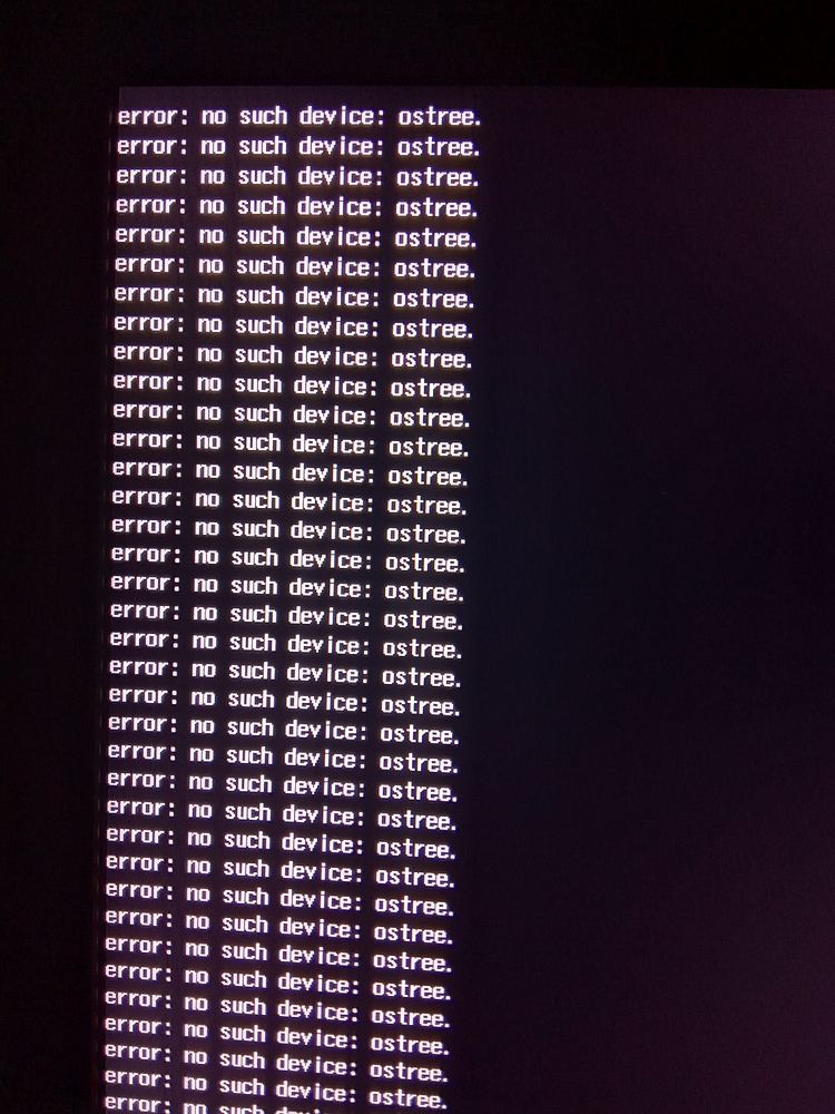 Error no such device ostree apoio Endless Community