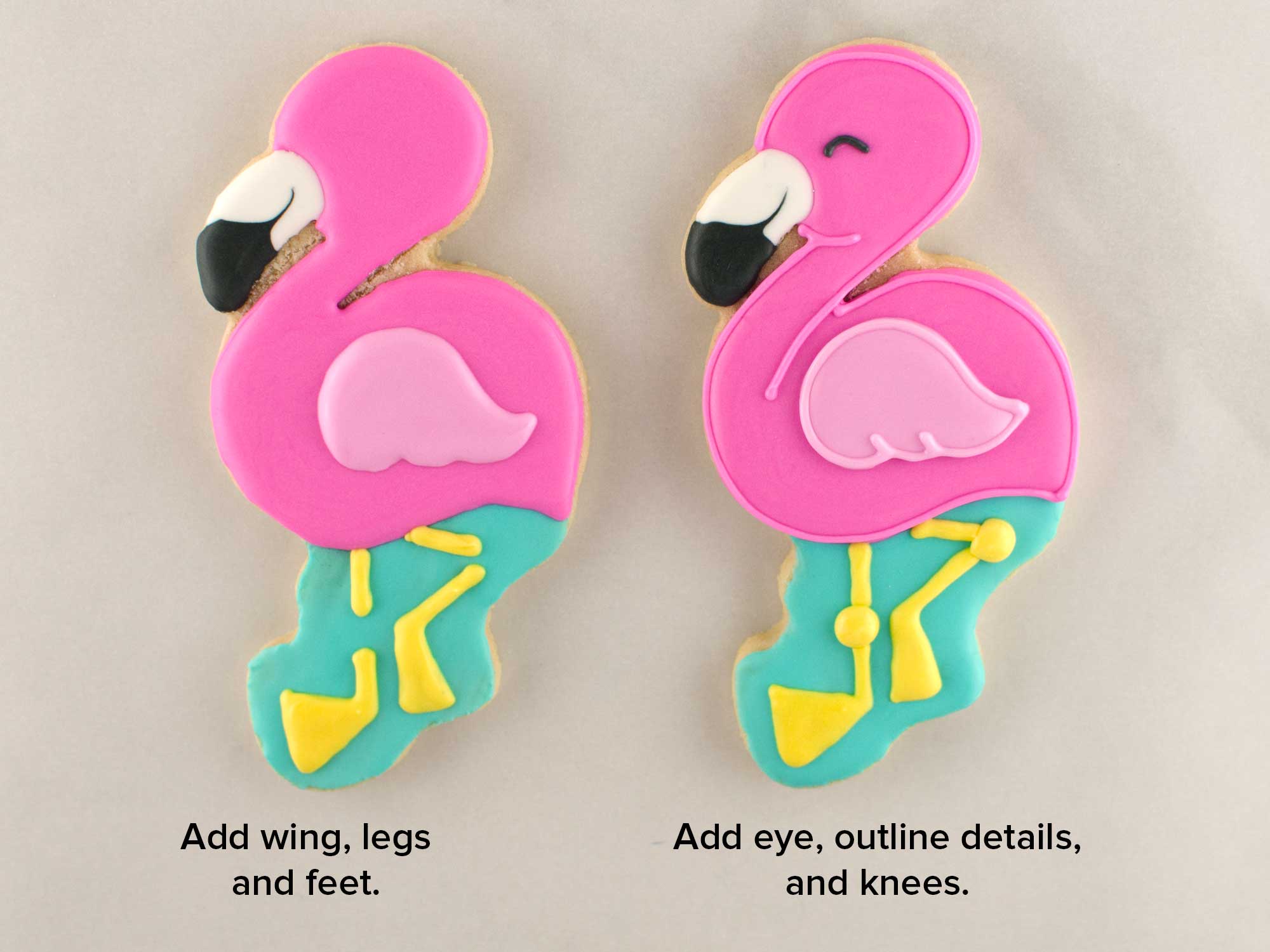 How to Make Flamingo Cookies