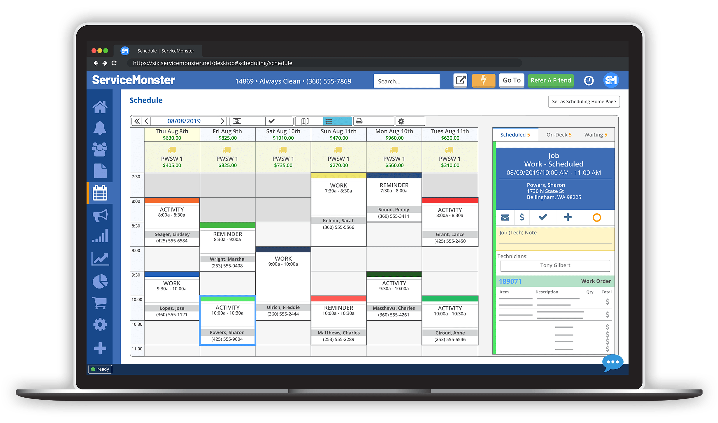 Window Cleaning Software
