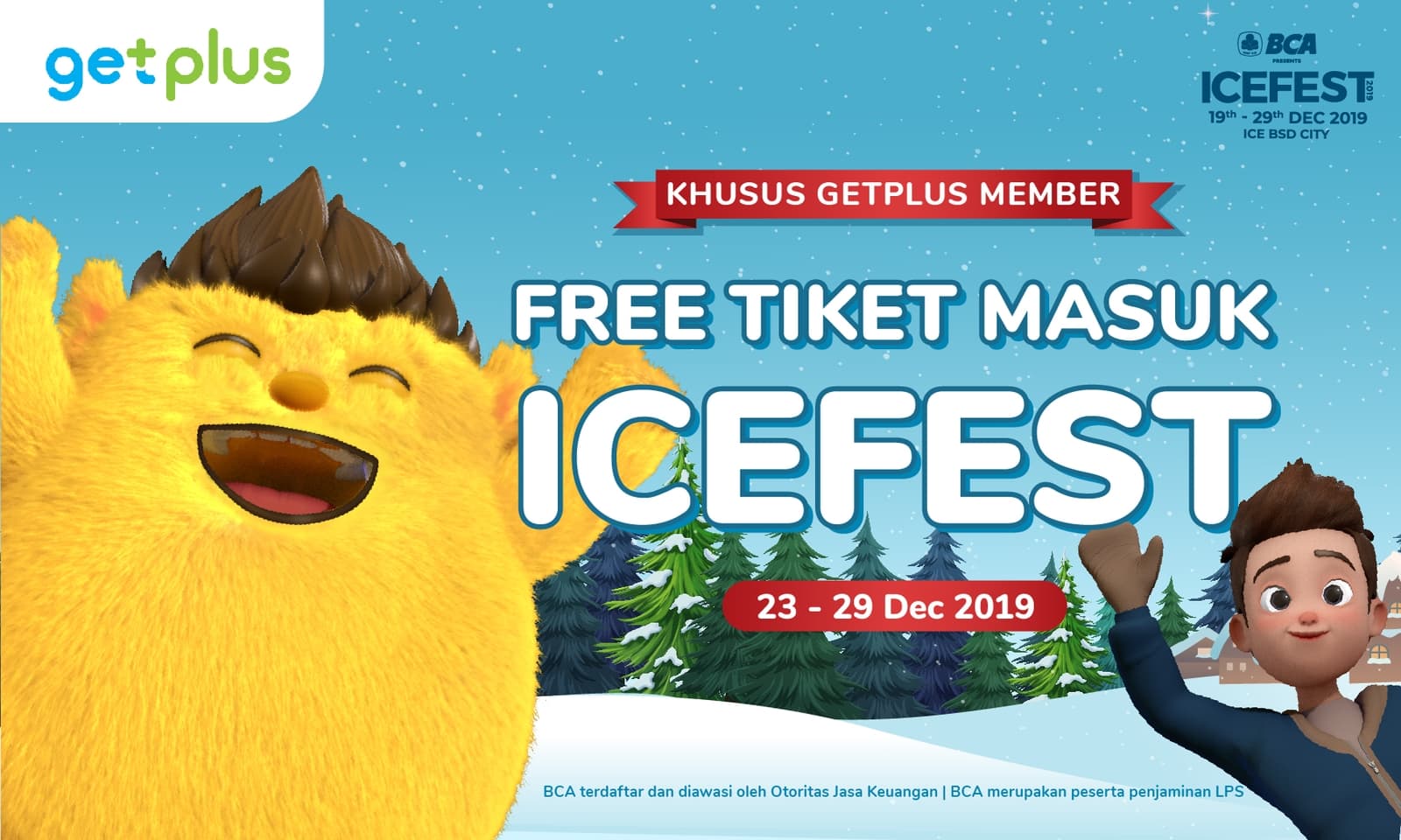 Pakai GetPlus, DapetinLebih Tiket Masuk ICEFEST 2019 Gratis! Global Poin Indonesia