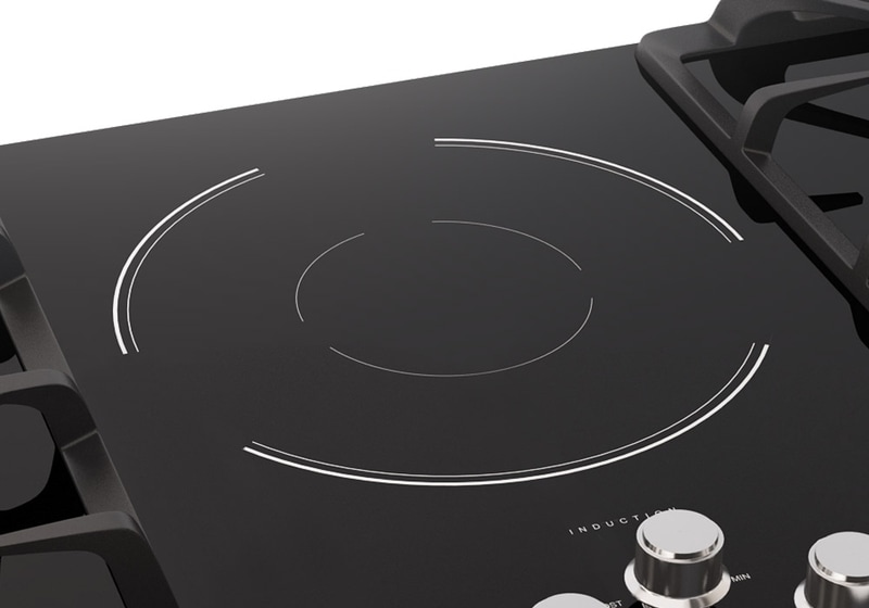FIXG905B1N/L 101.5cm Glass Gas & Induction Cooktop Franke Australia