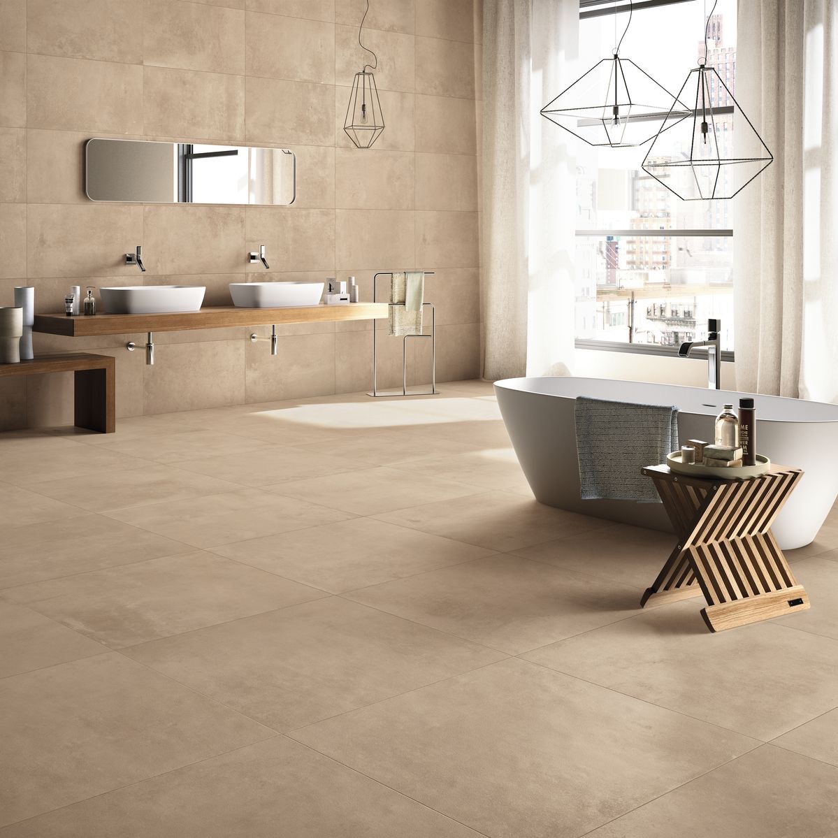 BadTrendfarbe des Jahres Beige
